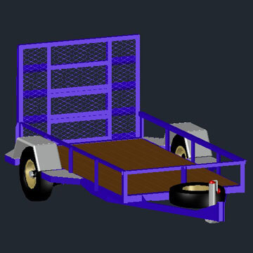 Utility Trailer Rendering